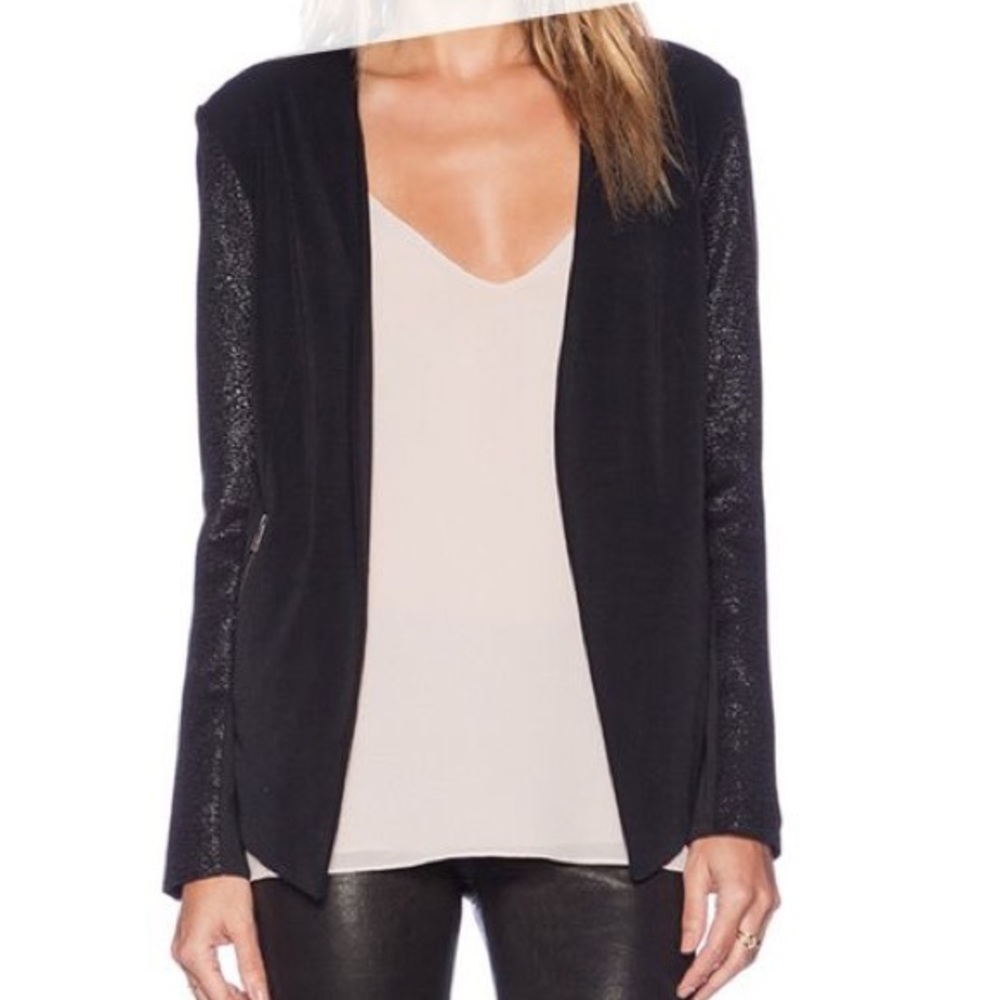BCBGeneration drape front black jacket size XXS
